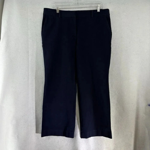 Talbots Women's Mid Rise Straight Leg Career Newport Navy‎ Blue Pants Sz 16P - Picture 1 of 7